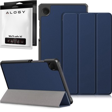 Hülle für Samsung Galaxy Tab A9 2023 8,7" X110 / X115 Tablet Cover Case Alogy Book Cover Marineblau