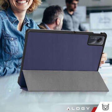 Hülle für Xiaomi Redmi Pad SE 2023 11" Smart Case Cover mit Flip-Gehäuse Case Cover Alogy Marineblaues Glas