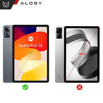 Hülle für Xiaomi Redmi Pad SE 2023 11" Smart Case Cover mit Klappe Gehäuse Case Cover Alogy Grau