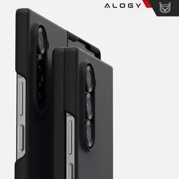 Hülle für iPhone 14 Pro Mag Safe Matt Case Cover matt Alogy Ring gepanzerte Handyhülle Schwarz