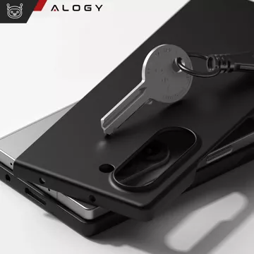 Hülle für iPhone 14 Pro Mag Safe Matt Case Cover matt Alogy Ring gepanzerte Handyhülle Schwarz