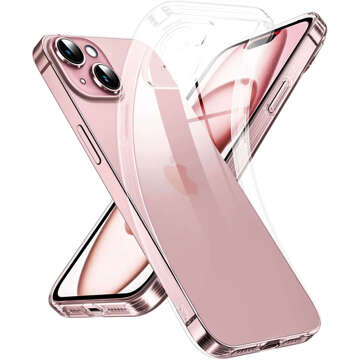 Hülle für iPhone 15 Gehäuse Case Silikon Transparent Kameraschutz Objektivschutz Alogy Slim Glass
