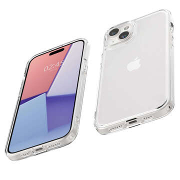 Hülle für iPhone 15 Plus Spigen Ultra Hybrid Case, transparente, kristallklare Rückseite