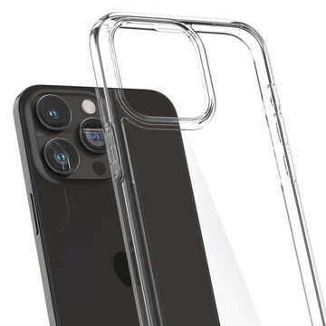 Hülle für iPhone 15 Pro Max Spigen Ultra Hybrid Case, kristallklare Rückseite