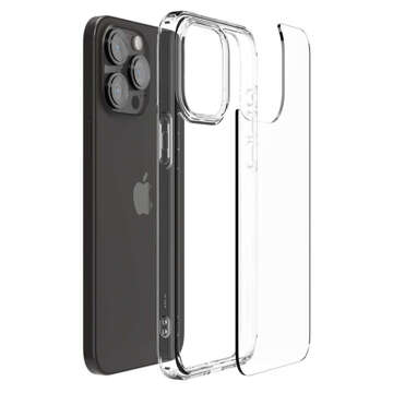 Hülle für iPhone 15 Pro Max Spigen Ultra Hybrid Case, kristallklare Rückseite