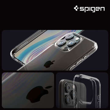 Hülle für iPhone 15 Pro Max Spigen Ultra Hybrid Case, kristallklare Rückseite