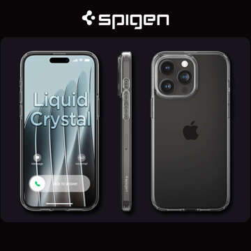 Hülle für iPhone 15 Pro Spigen Liquid Crystal Case, Schutzhülle für das Crystal Clear-Telefon