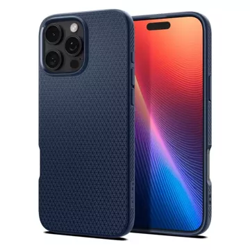 Hülle für iPhone 16 Pro Max Spigen Liquid Crystal Schutzhülle Marineblau