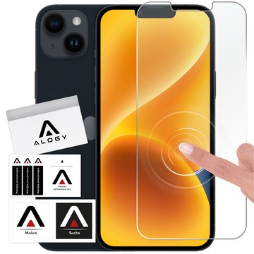 Hybridglas für Apple iPhone 13 Mini Alogy Flexi Glass 9H Hüllenfreundlicher flacher Displayschutz