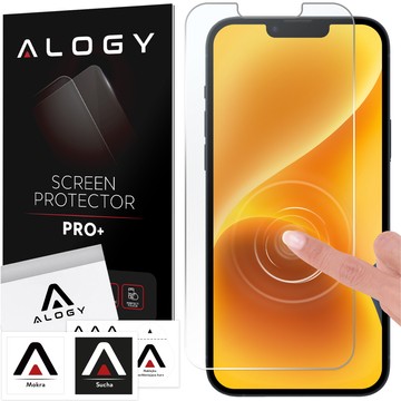 Hybridglas für Apple iPhone 13 Mini Alogy Flexi Glass 9H Hüllenfreundlicher flacher Displayschutz