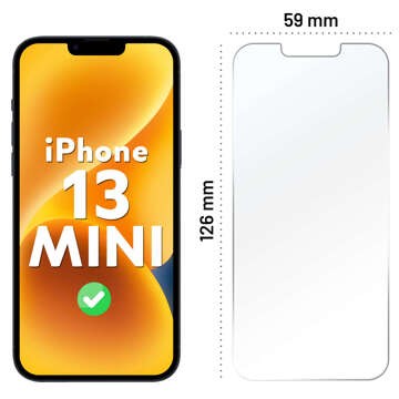 Hybridglas für Apple iPhone 13 Mini Alogy Flexi Glass 9H Hüllenfreundlicher flacher Displayschutz