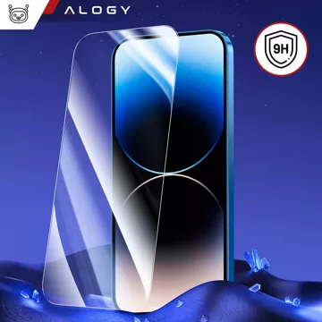 Hybridglas für Apple iPhone 14 Plus-Bildschirm Alogy Flexi Glass 9H Case Friendly Flachbildschirm