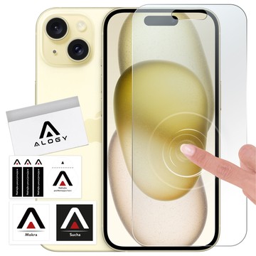 Hybridglas für Apple iPhone 15, Alogy Flexi Glass 9H Flachbildschirm