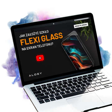 Hybridglas für Apple iPhone 15 Plus für den Bildschirm Alogy Flexi Glass 9H flach für den Bildschirm