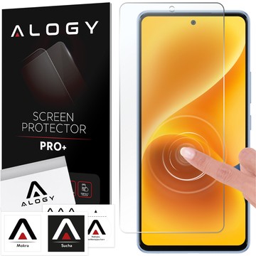 Hybridglas für Samsung Galaxy A53 5G Displayschutzfolie Alogy Flexi Glass 9H Hüllenfreundlicher flacher Displayschutz