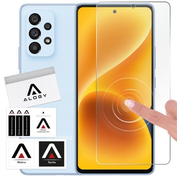 Hybridglas für Samsung Galaxy A53 5G Displayschutzfolie Alogy Flexi Glass 9H Hüllenfreundlicher flacher Displayschutz