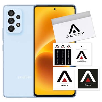 Hybridglas für Samsung Galaxy A53 5G Displayschutzfolie Alogy Flexi Glass 9H Hüllenfreundlicher flacher Displayschutz