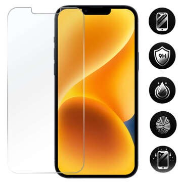 Hybridglas für den Bildschirm des Apple iPhone 14 Alogy Flexi Glass 9H Case Friendly Flachbildschirm