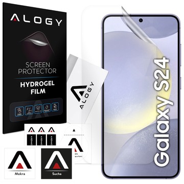 Hydrogelfolie für Samsung Galaxy S24, schützender Handy-Displayschutz Alogy Hydrogelfolie