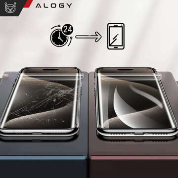 Hydrogelfolie für Samsung Galaxy S24, schützender Handy-Displayschutz Alogy Hydrogelfolie