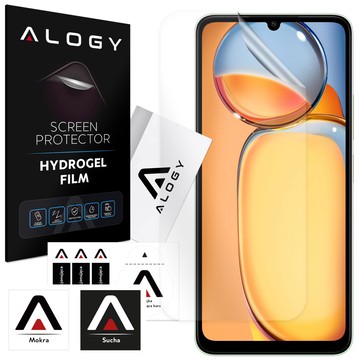 Hydrogelfolie für Xiaomi Redmi 13C, schützender Telefonbildschirm, Alogy Hydrogelfolie