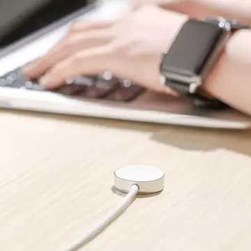 Joyroom Qi kabelloses Ladegerät für Apple Watch mit integriertem Kabel 1,2 m weiß (S-IW001S)