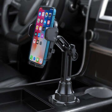 KFZ-Becherhalter für das Auto, universell für das Telefon anstelle der Tasse, Schwarz