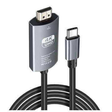 Kabel 2m Adapterkabel Alogy USB-C Typ C 3.1 auf HDMI 4K/60Hz MHL 2m