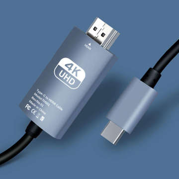 Kabel 2m Adapterkabel Alogy USB-C Typ C 3.1 auf HDMI 4K/60Hz MHL 2m