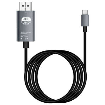 Kabel 2m Adapterkabel Alogy USB-C Typ C 3.1 auf HDMI 4K/60Hz MHL 2m