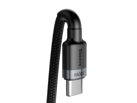 Kabel 2m Baseus Cafule USB-C Quick Charge 3.0 PD 2.0 100W 5A Szary