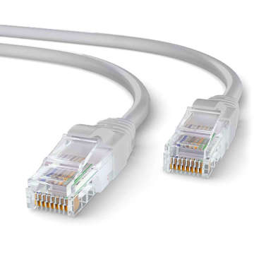 Kabel Highspeed-Netzwerkkabel Twisted Gold LAN UTP 5E RJ-45 30m Internet weiß