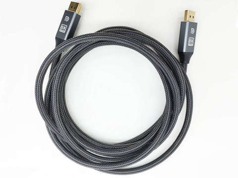 Kabel mit Alogy 2x Display Port DP 1.4 8K 30AWG Stecker für TV PC 2m