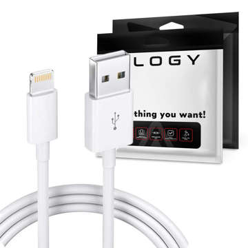 Kabel x2 Set 100 cm Alogy USB-auf-Lightning-Kabel Weiß