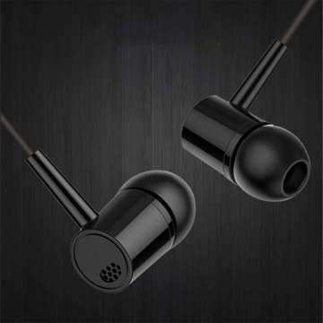 Kabelgebundener Alogy In-Ear-Ohrhörer Stereo mit schwarzem MiniJack-Anschluss