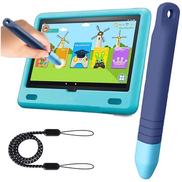 Kapazitiver Stylus-Touchstift für Bildschirme für Telefon-Tablets Alogy Stylus Pen für Kinder 10 cm Blau