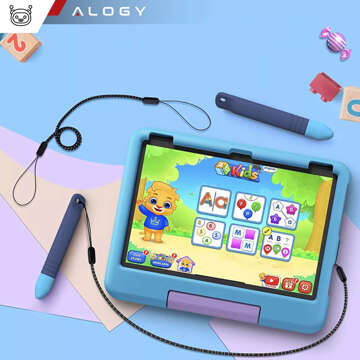 Kapazitiver Stylus-Touchstift für Bildschirme für Telefon-Tablets Alogy Stylus Pen für Kinder 10 cm Blau