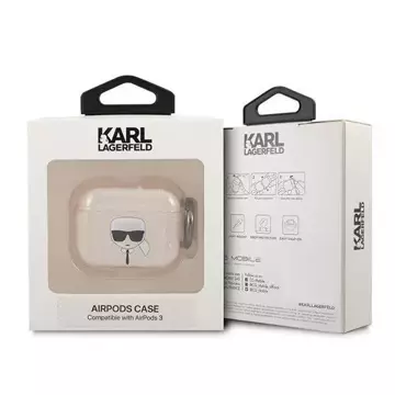 Karl Lagerfeld KLA3UKHGD AirPods 3 Cover złoty/gold Glitter Karl`s Head