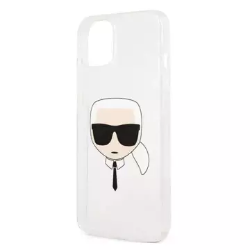 Karl Lagerfeld KLHCP13SKHTUGLS iPhone 13 mini 5,4" srebrny/silver Hardcase Glitter Karl`s Head