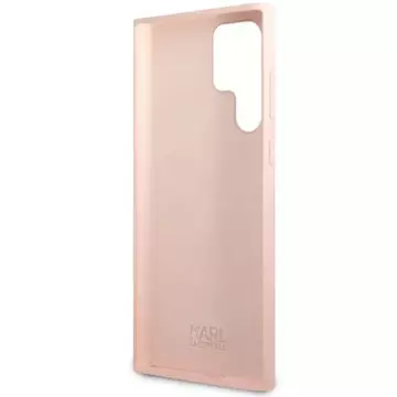 Karl Lagerfeld KLHCS23LSNCHBCP für Samsung Galaxy S23 Ultra S918 Hardcase Silikon Choupette pink/pink