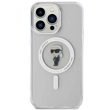 Karl Lagerfeld KLHMP15XHFCKNOT iPhone 15 Pro Max 6,7" transparentes Hardcase IML Ikonik MagSafe