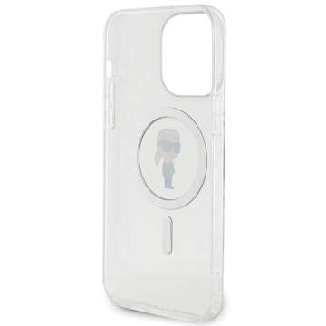 Karl Lagerfeld KLHMP15XHFCKNOT iPhone 15 Pro Max 6,7" transparentes Hardcase IML Ikonik MagSafe