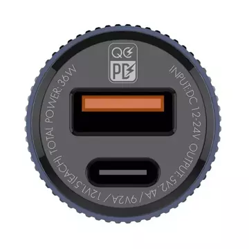 LDNIO C510Q USB-Autoladegerät, USB-C-Kabel USB-C - Lightning