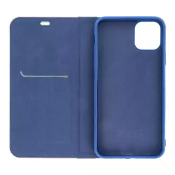 LUNA Book Carbon Holsterhülle für Apple iPhone 15 Pro Max blau