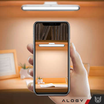 Lampe Alogy Magnetische LED-Leuchte, magnetische Unterschrank-LED-Streifenlampe, Möbelbeleuchtung an der Wand mit Magnet für die Küche, Zimmer, Garderobe, Weiß