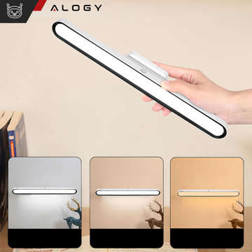 Lampe Alogy Magnetische LED-Leuchte, magnetische Unterschrank-LED-Streifenlampe, Möbelbeleuchtung an der Wand mit Magnet für die Küche, Zimmer, Garderobe, Weiß