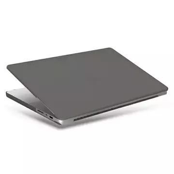 Laptoptasche UNIQ Claro für MacBook Pro 14" (2021) transparent grau/rauch mattgrau