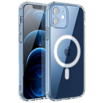 MagSafe Alogy Ultra Slim Mag Case für Qi-Ladegeräte für iPhone 12 Mini Transparent