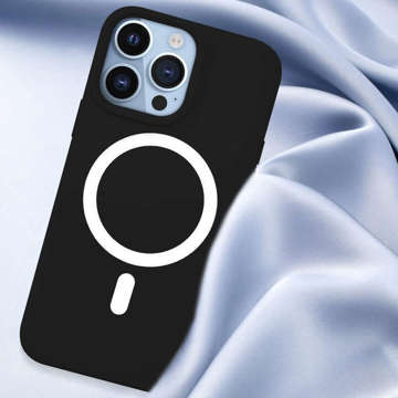 MagSafe Ultra Slim Mag Alogy Case für Apple iPhone 13 Pro Qi-Ladegeräte, schwarzes Glas