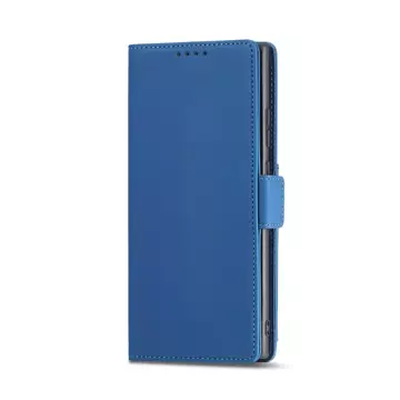 Magnet Kartenetui Hülle für Samsung Galaxy S22 Ultra Cover Card Wallet Kartenhalter Blau